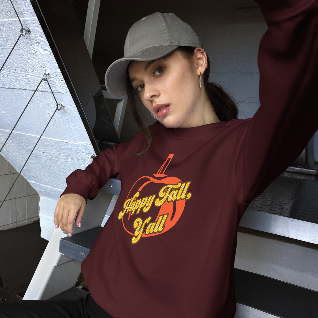 Happy Fall Y'all, Unisex Sweatshirt