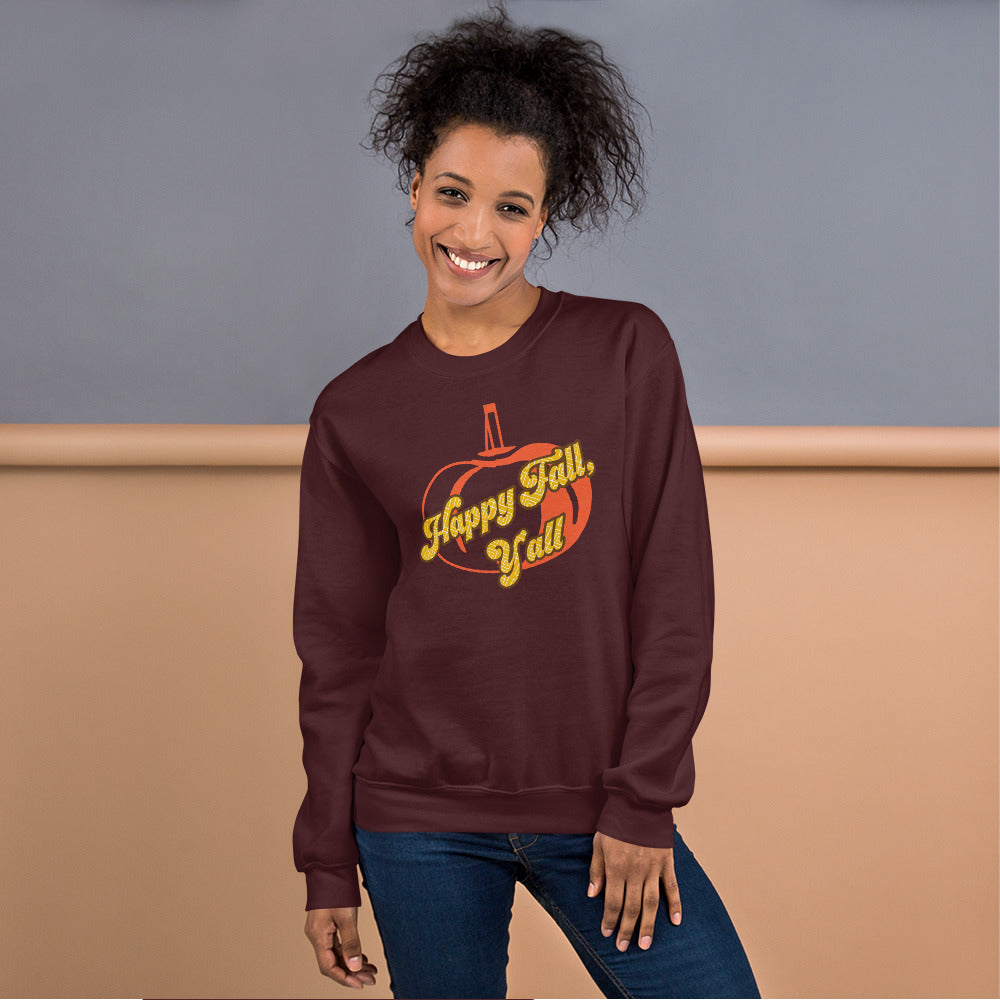 Happy Fall Y'all, Unisex Sweatshirt