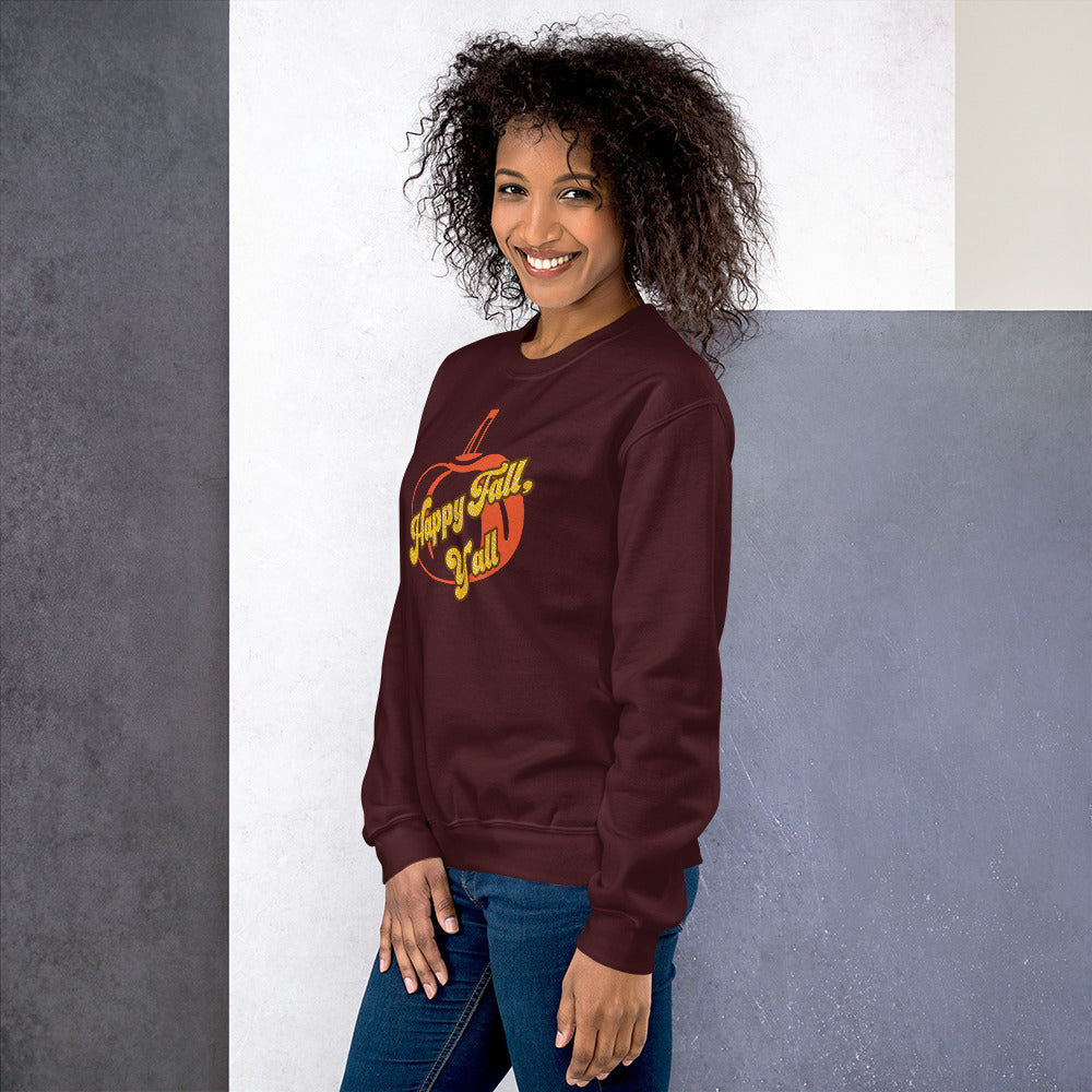 Happy Fall Y'all, Unisex Sweatshirt