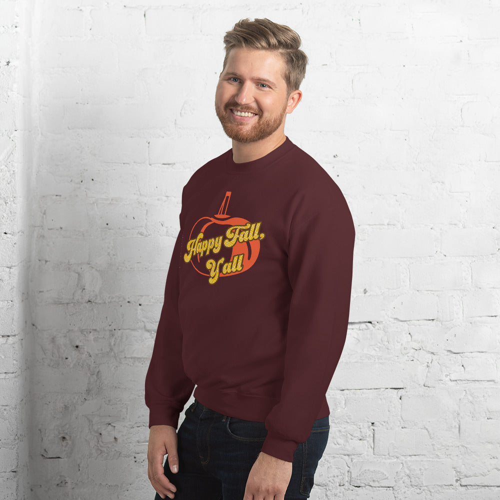 Happy Fall Y'all, Unisex Sweatshirt