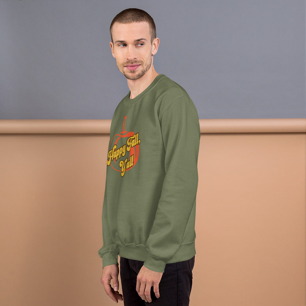 Happy Fall Y'all, Unisex Sweatshirt