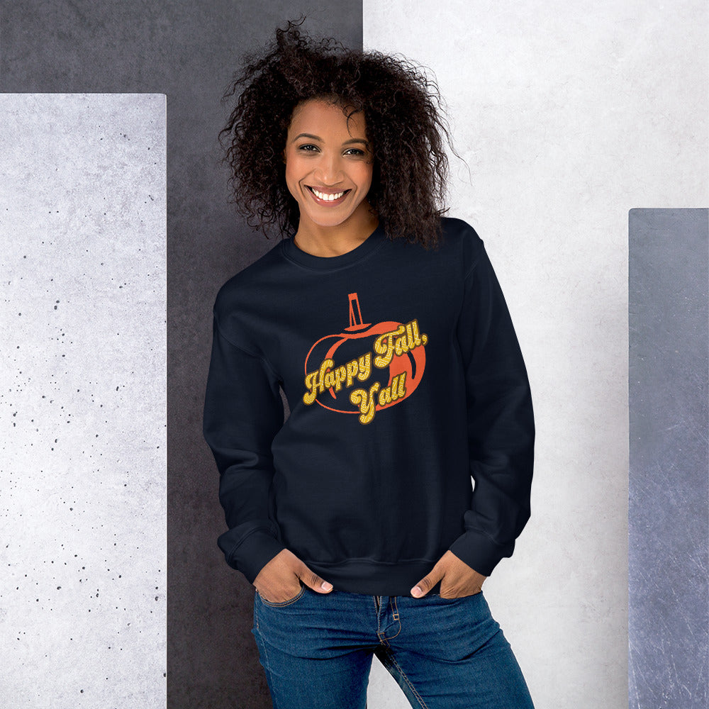 Happy Fall Y'all, Unisex Sweatshirt