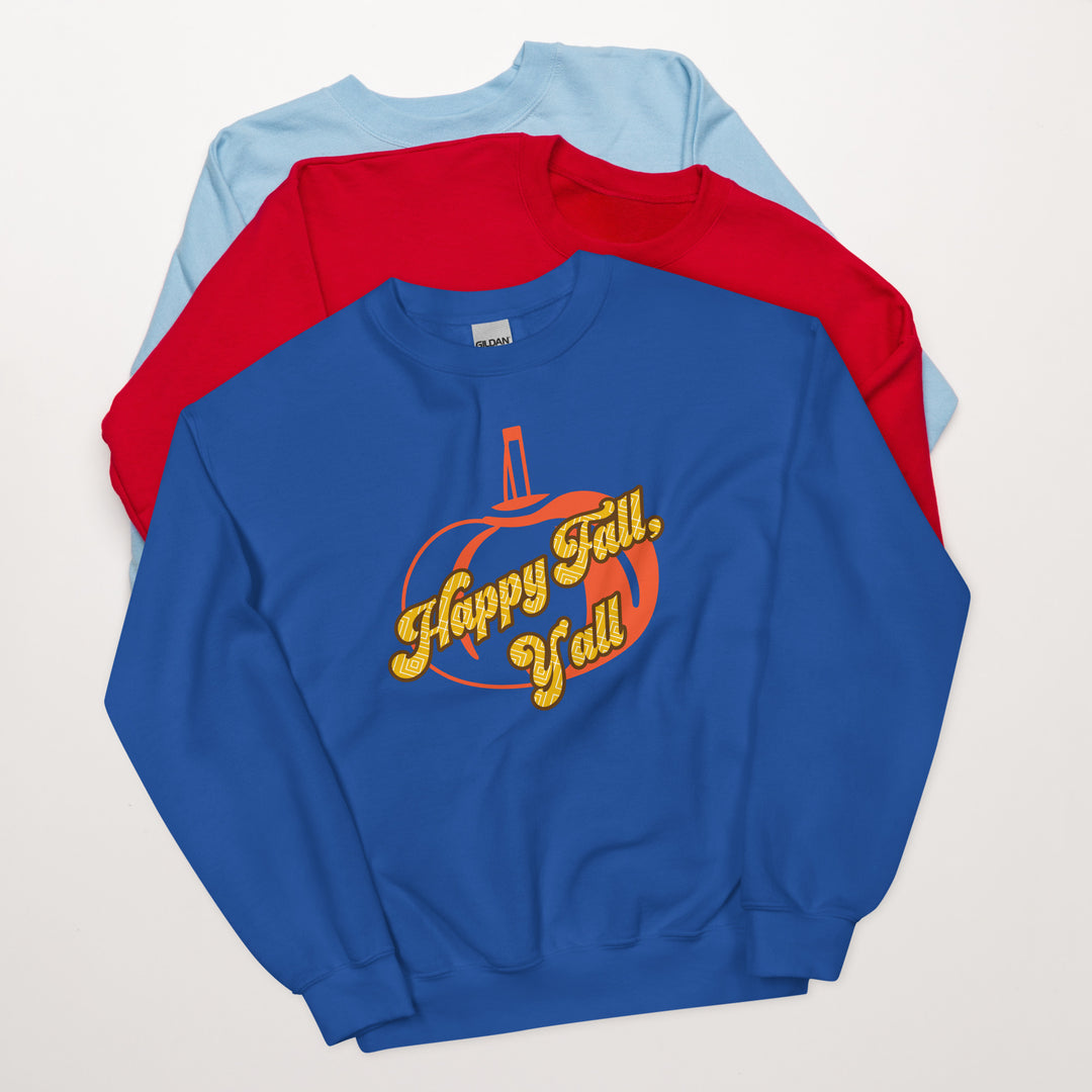 Happy Fall Y'all, Unisex Sweatshirt