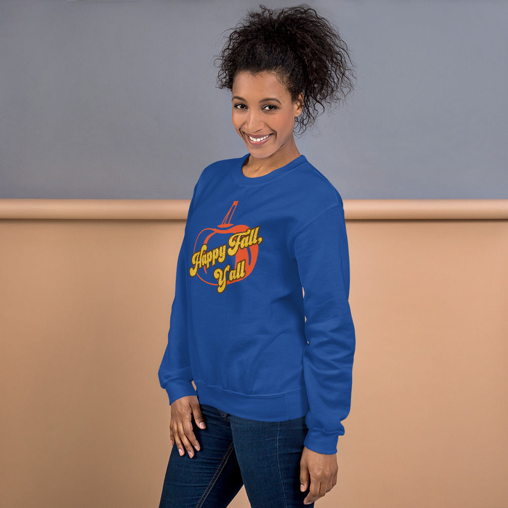 Happy Fall Y'all, Unisex Sweatshirt