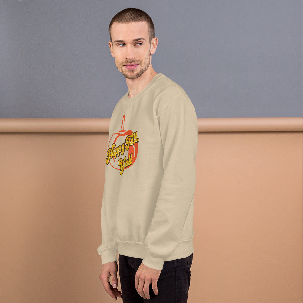 Happy Fall Y'all, Unisex Sweatshirt