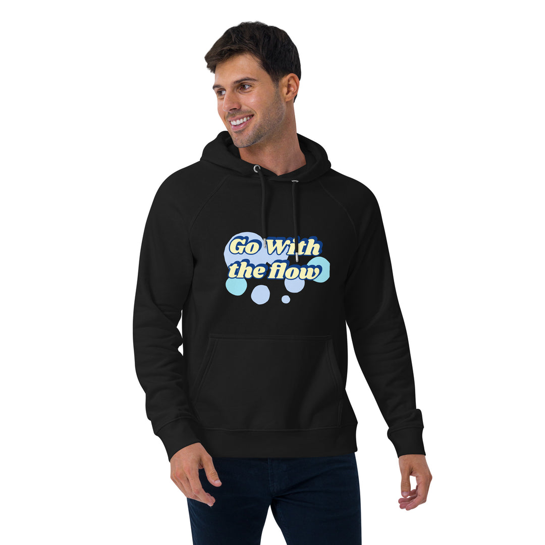 Go with the flow Unisex eco raglan hoodie