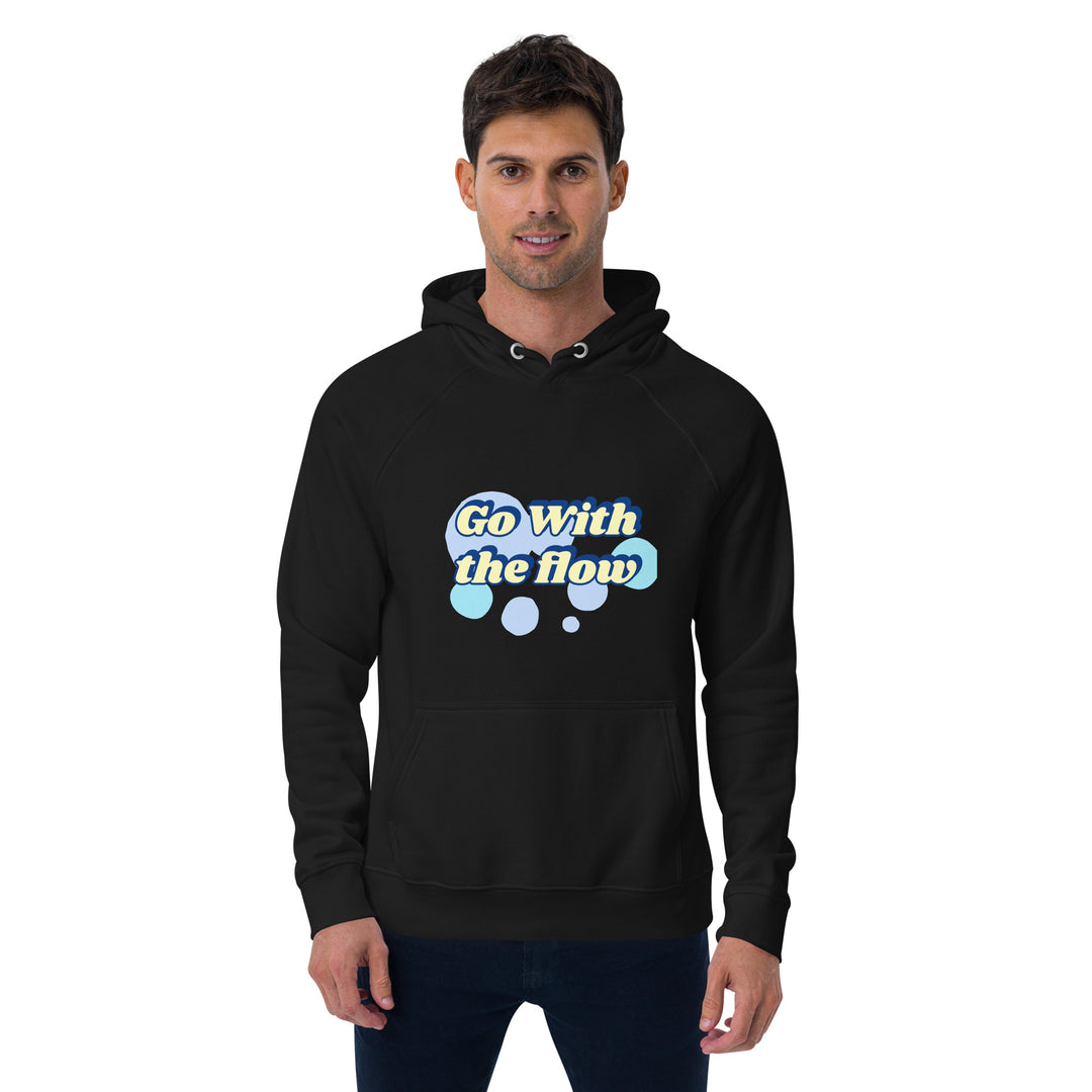 Go with the flow Unisex eco raglan hoodie