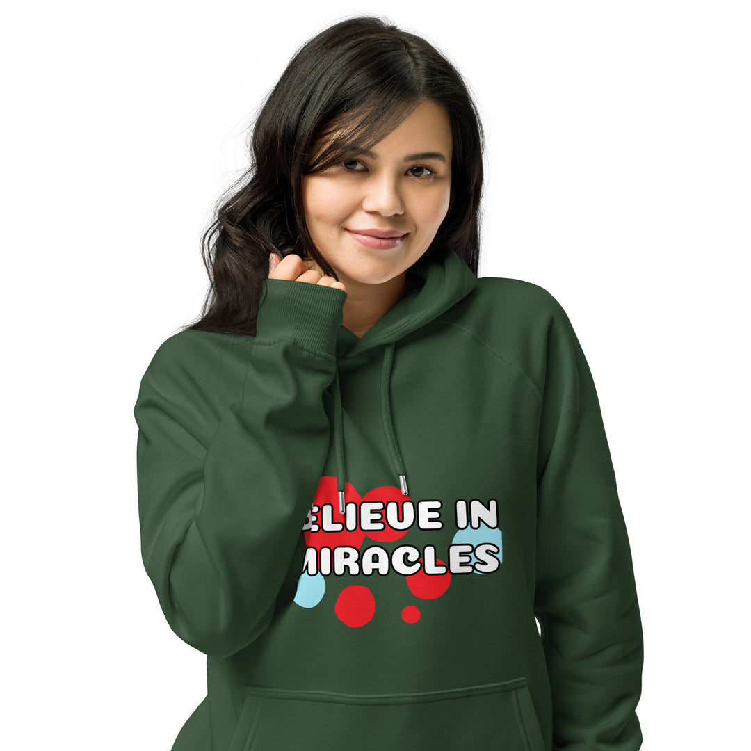 Go with the Flow, Unisex eco raglan hoodie