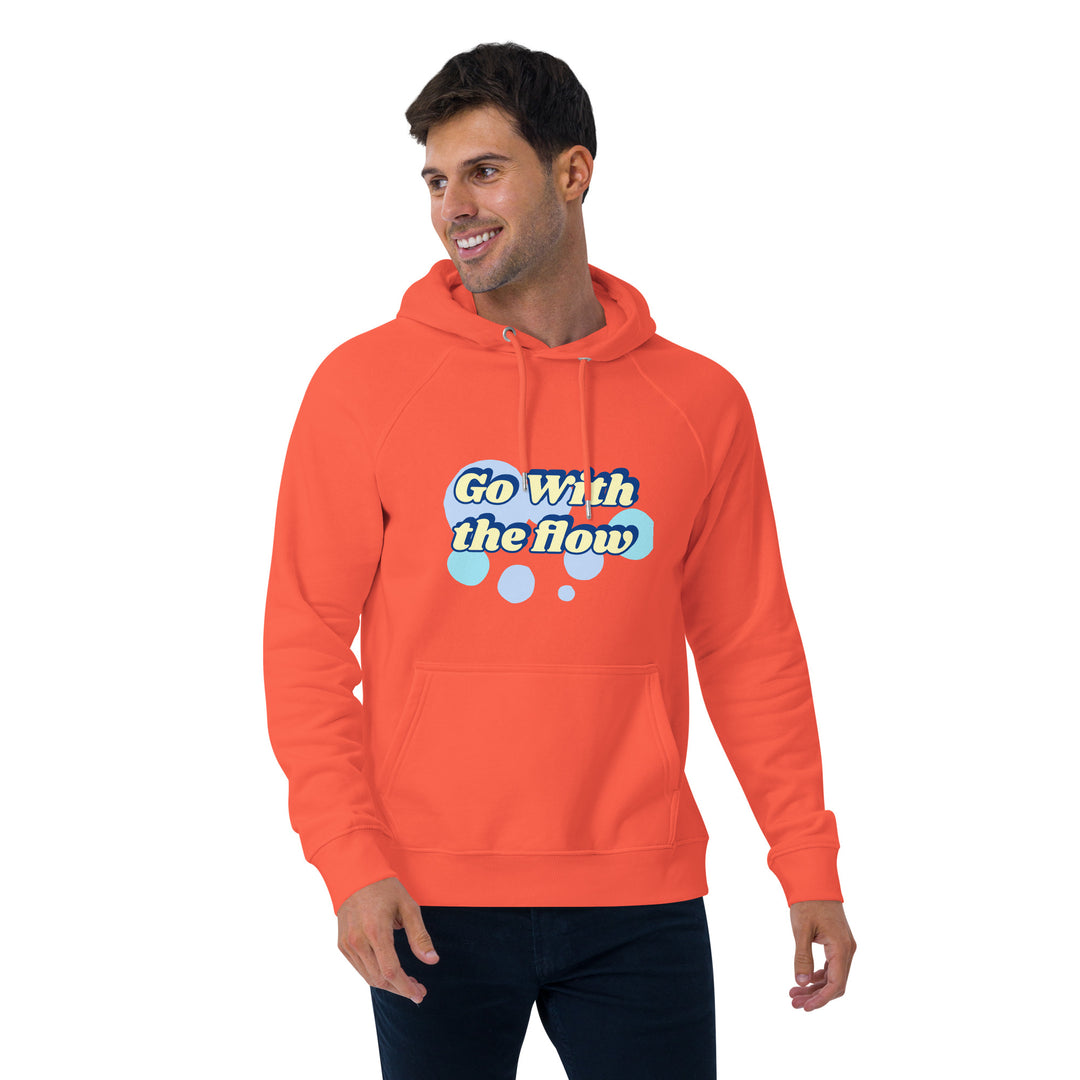 Go with the flow Unisex eco raglan hoodie
