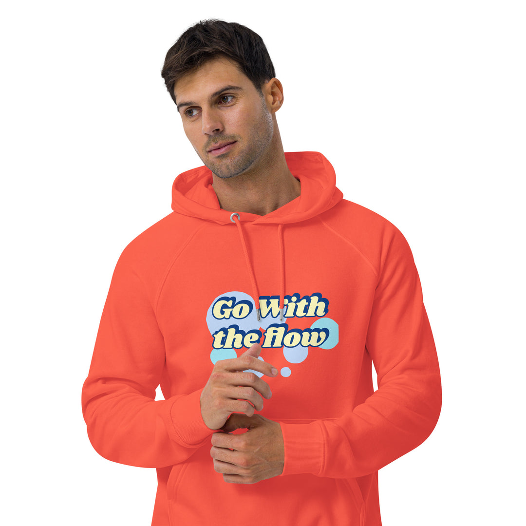 Go with the flow Unisex eco raglan hoodie