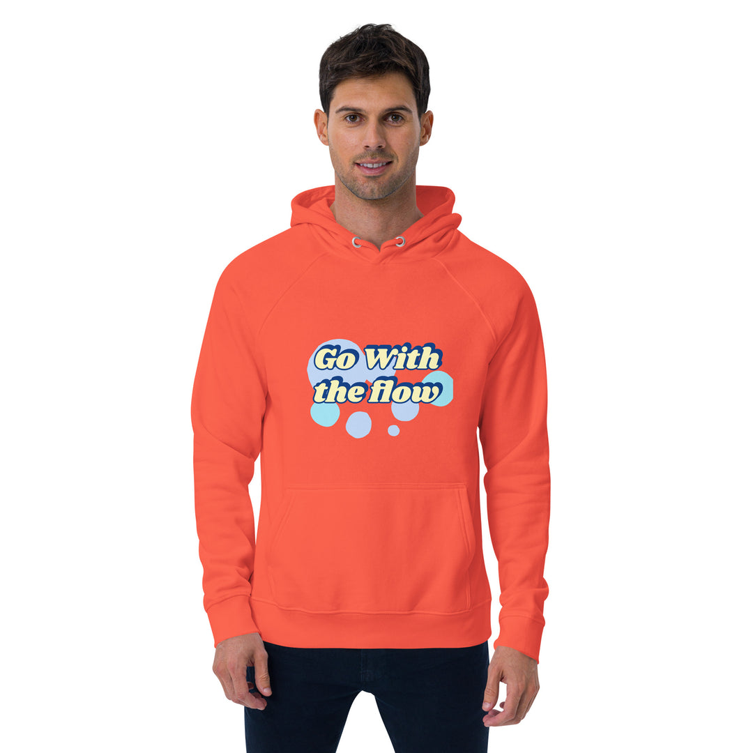 Go with the flow Unisex eco raglan hoodie