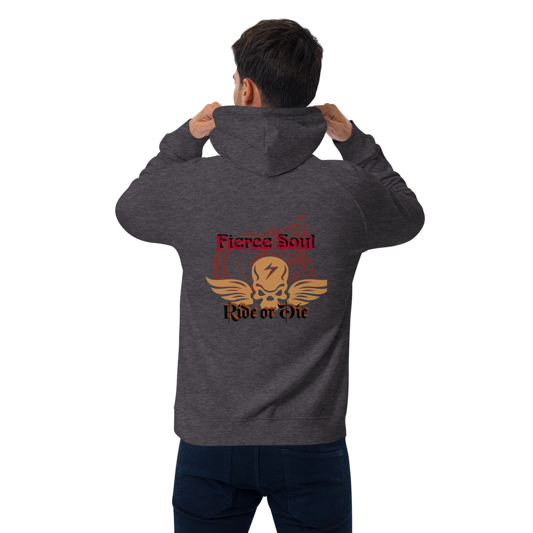 Ride or Die,  Fierce Soul Unisex eco raglan hoodie