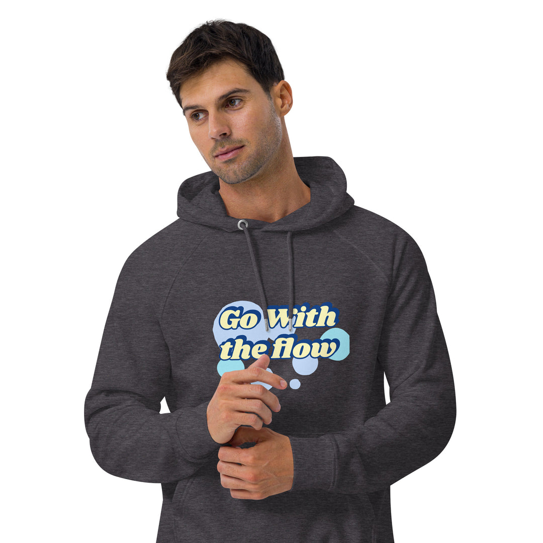 Go with the flow Unisex eco raglan hoodie