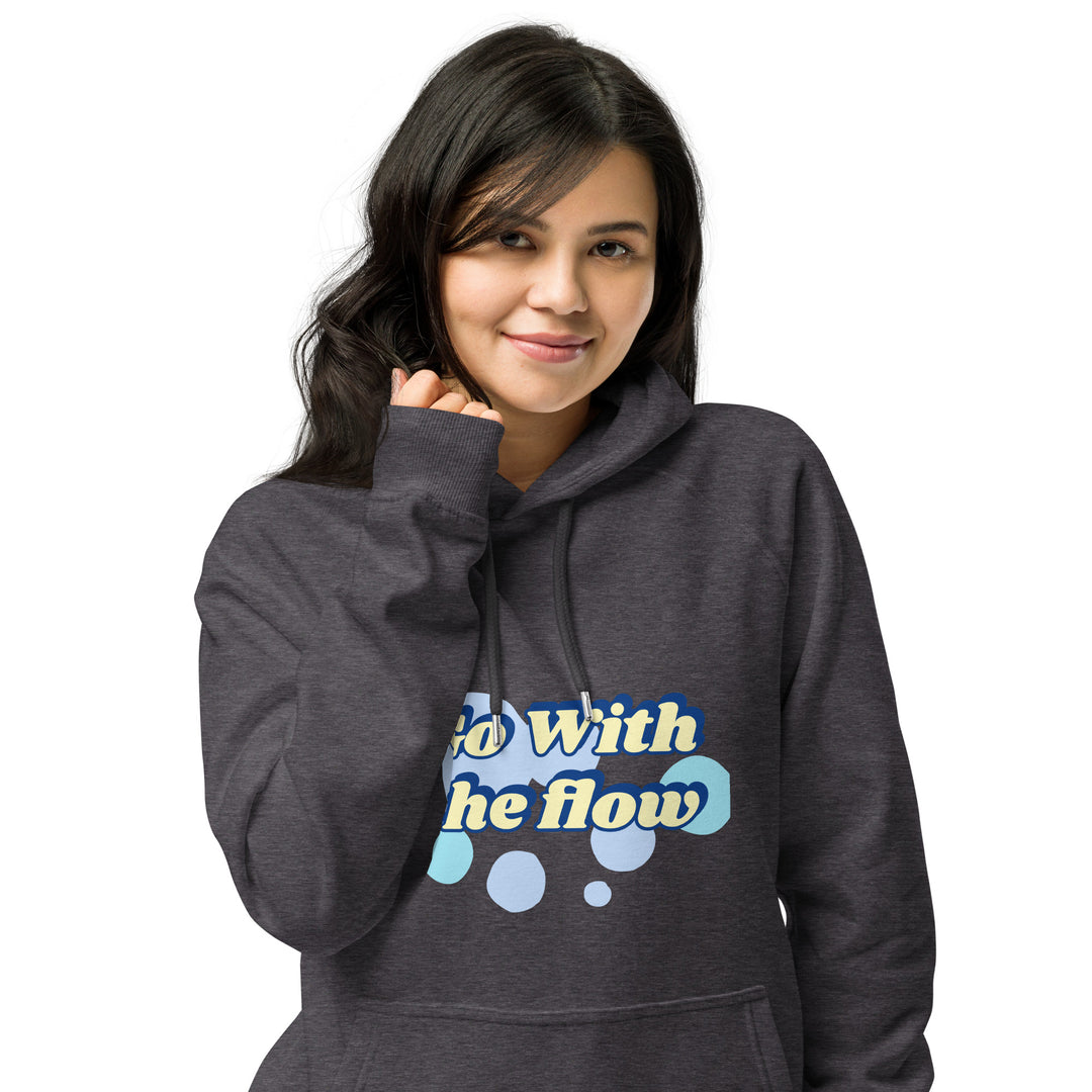 Go with the flow Unisex eco raglan hoodie