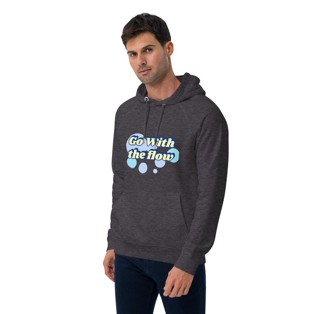 Go with the flow Unisex eco raglan hoodie