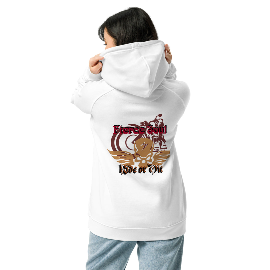 Ride or Die,  Fierce Soul Unisex eco raglan hoodie