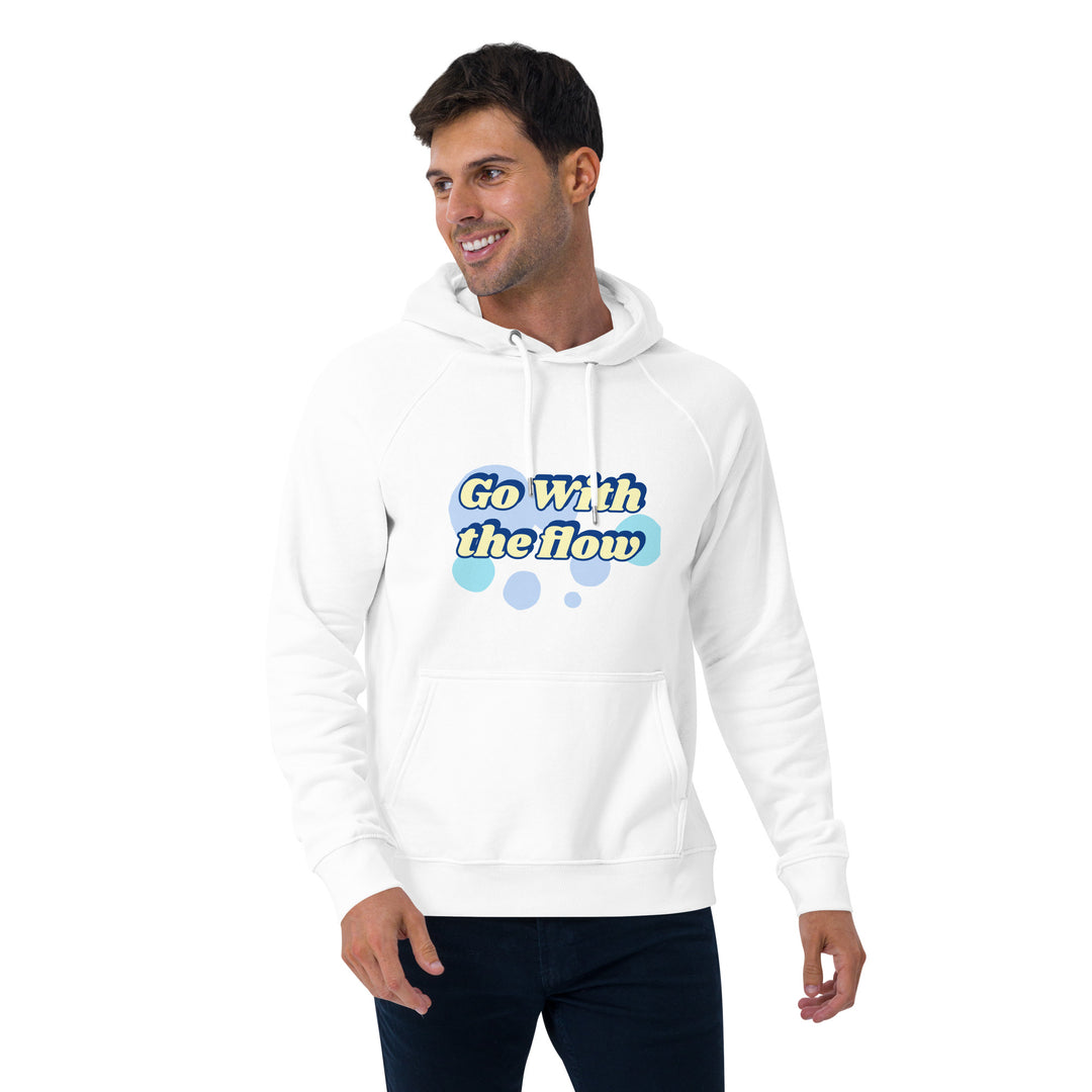 Go with the flow Unisex eco raglan hoodie