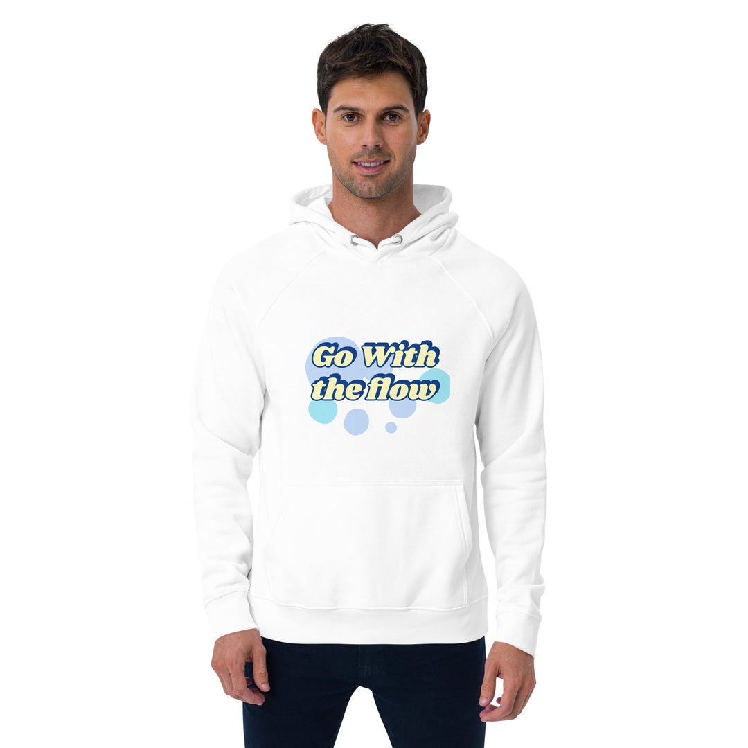 Go with the flow Unisex eco raglan hoodie