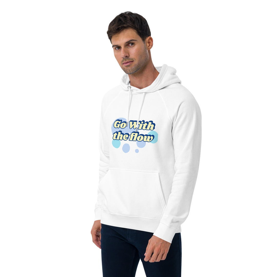 Go with the flow Unisex eco raglan hoodie
