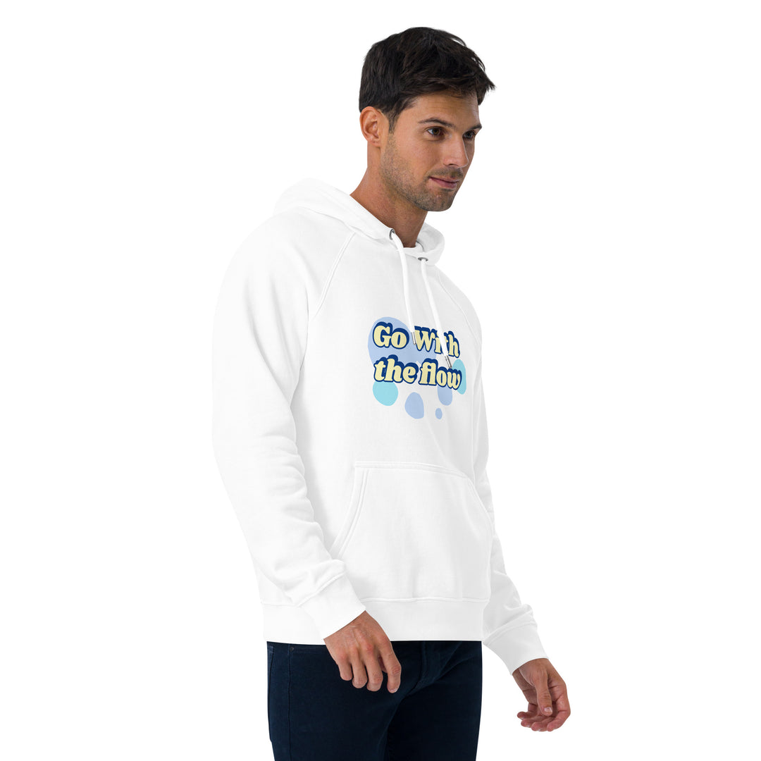 Go with the flow Unisex eco raglan hoodie