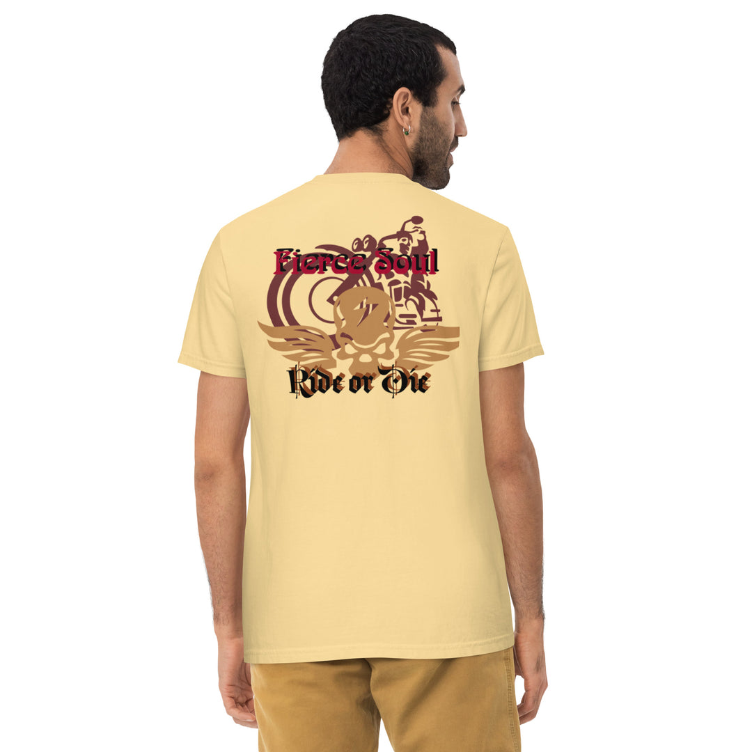 Ride or Die, Fierce Soul Unisex garment-dyed pocket t-shirt