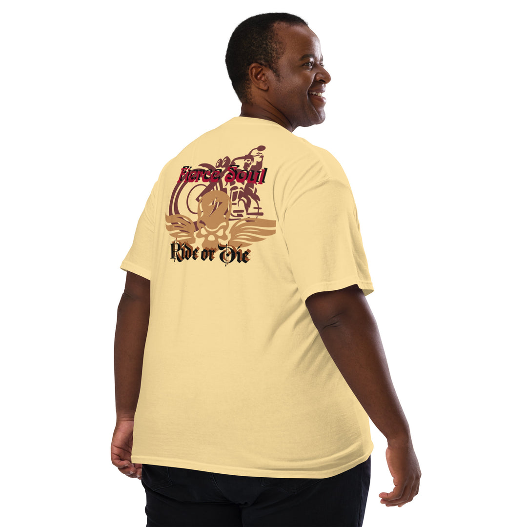 Ride or Die, Fierce Soul Unisex garment-dyed pocket t-shirt