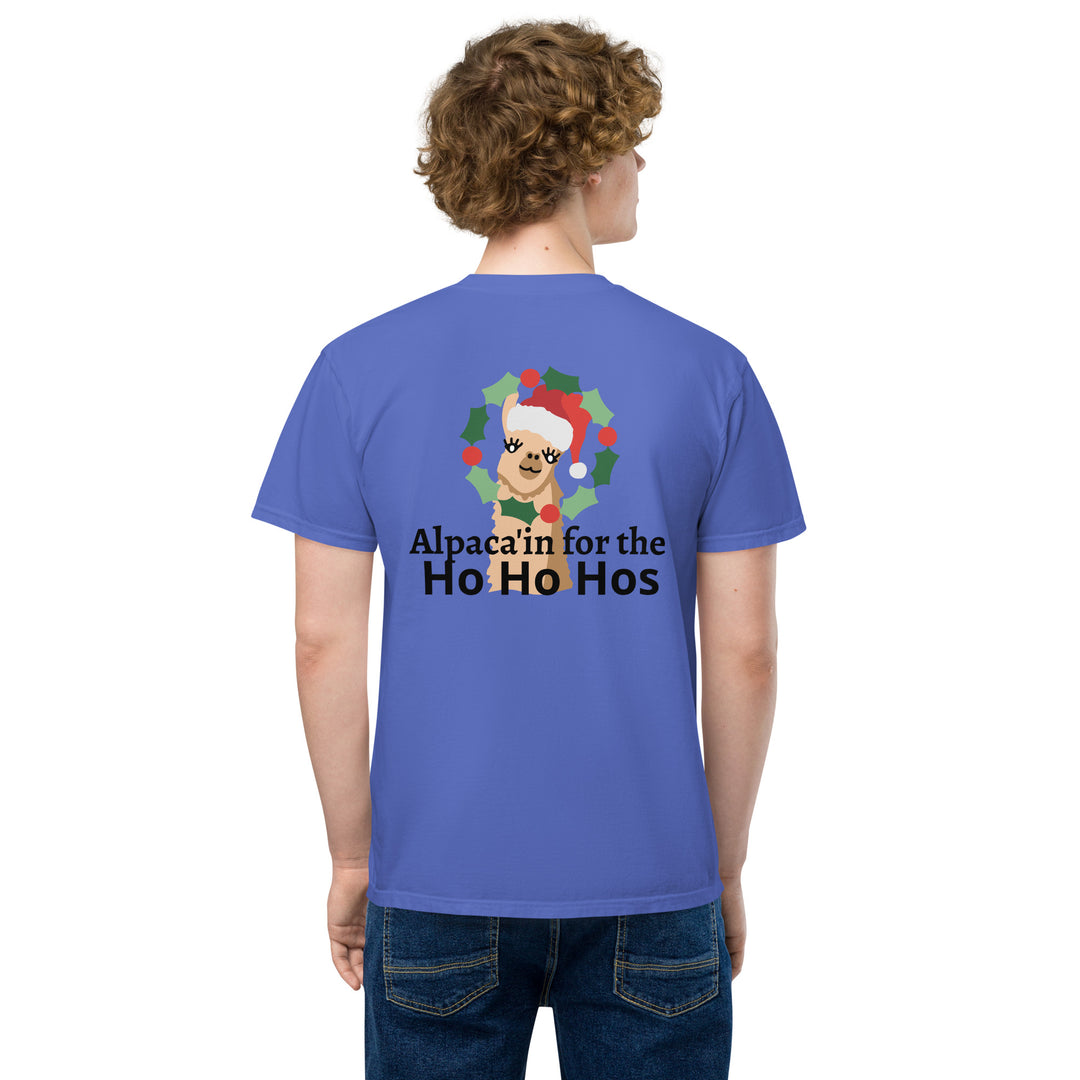 Alpaca'in Christmas Hos Unisex garment-dyed pocket t-shirt