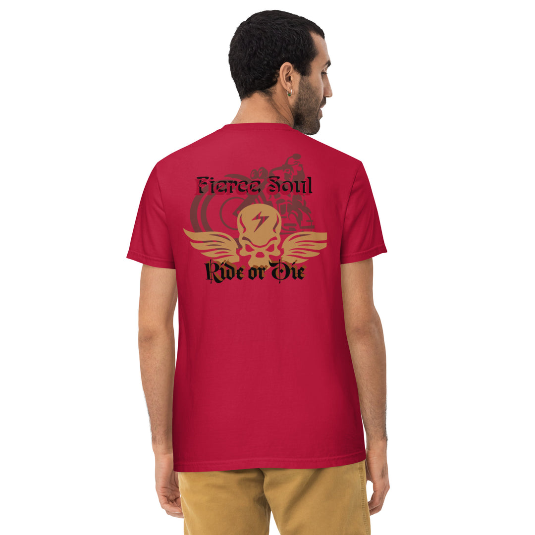Ride or Die, Fierce Soul Unisex garment-dyed pocket t-shirt