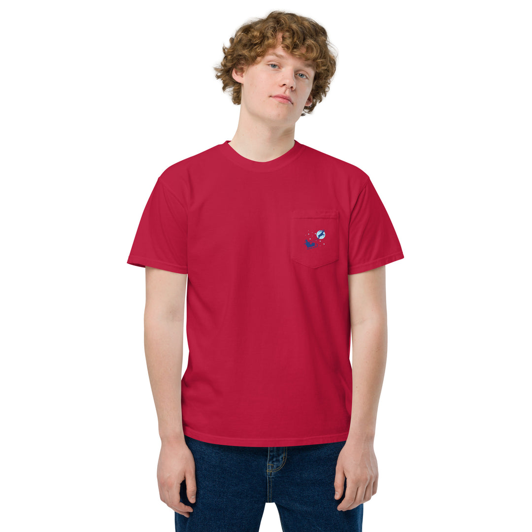 Alpaca'in Christmas Hos Unisex garment-dyed pocket t-shirt