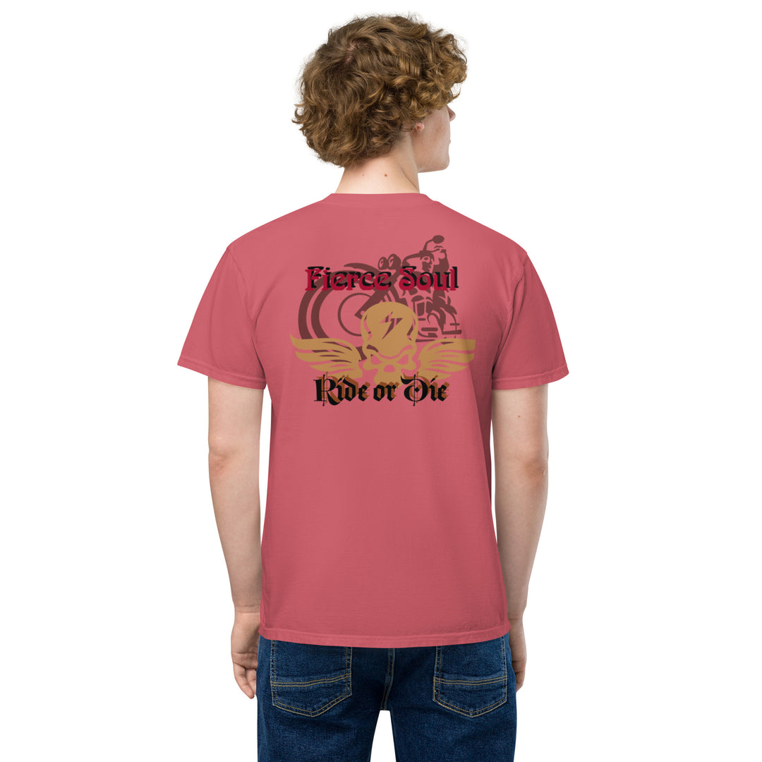 Ride or Die, Fierce Soul Unisex garment-dyed pocket t-shirt