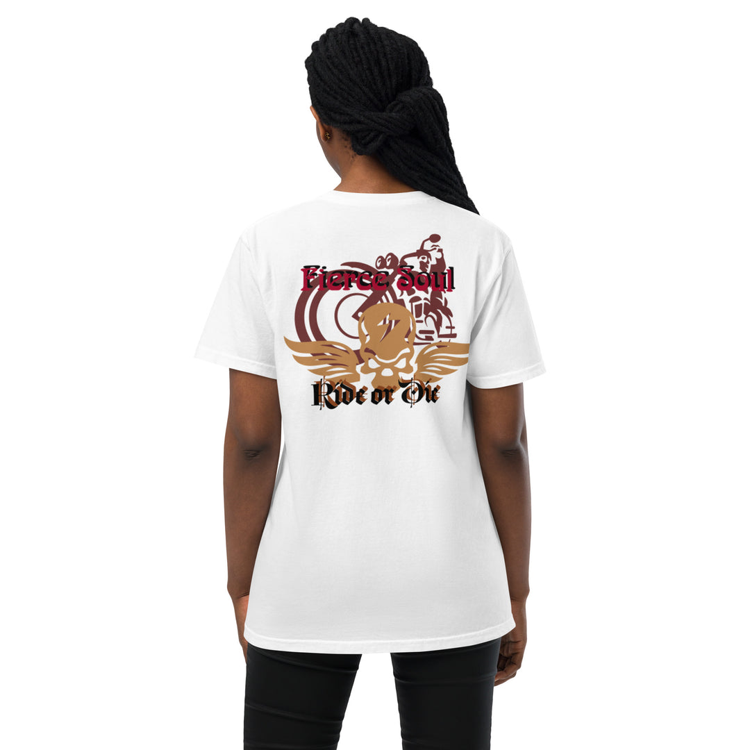 Ride or Die, Fierce Soul Unisex garment-dyed pocket t-shirt
