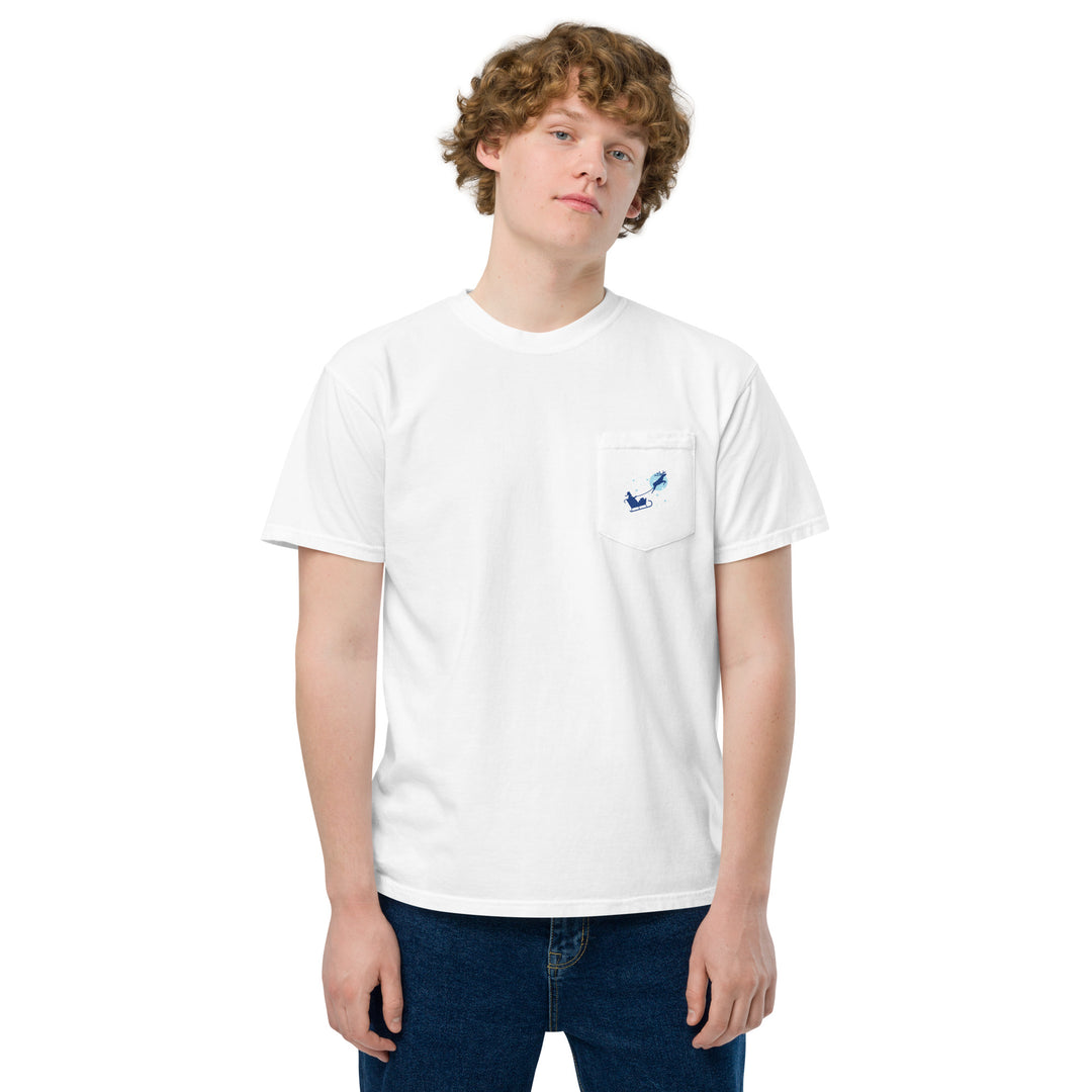 Alpaca'in Christmas Hos Unisex garment-dyed pocket t-shirt