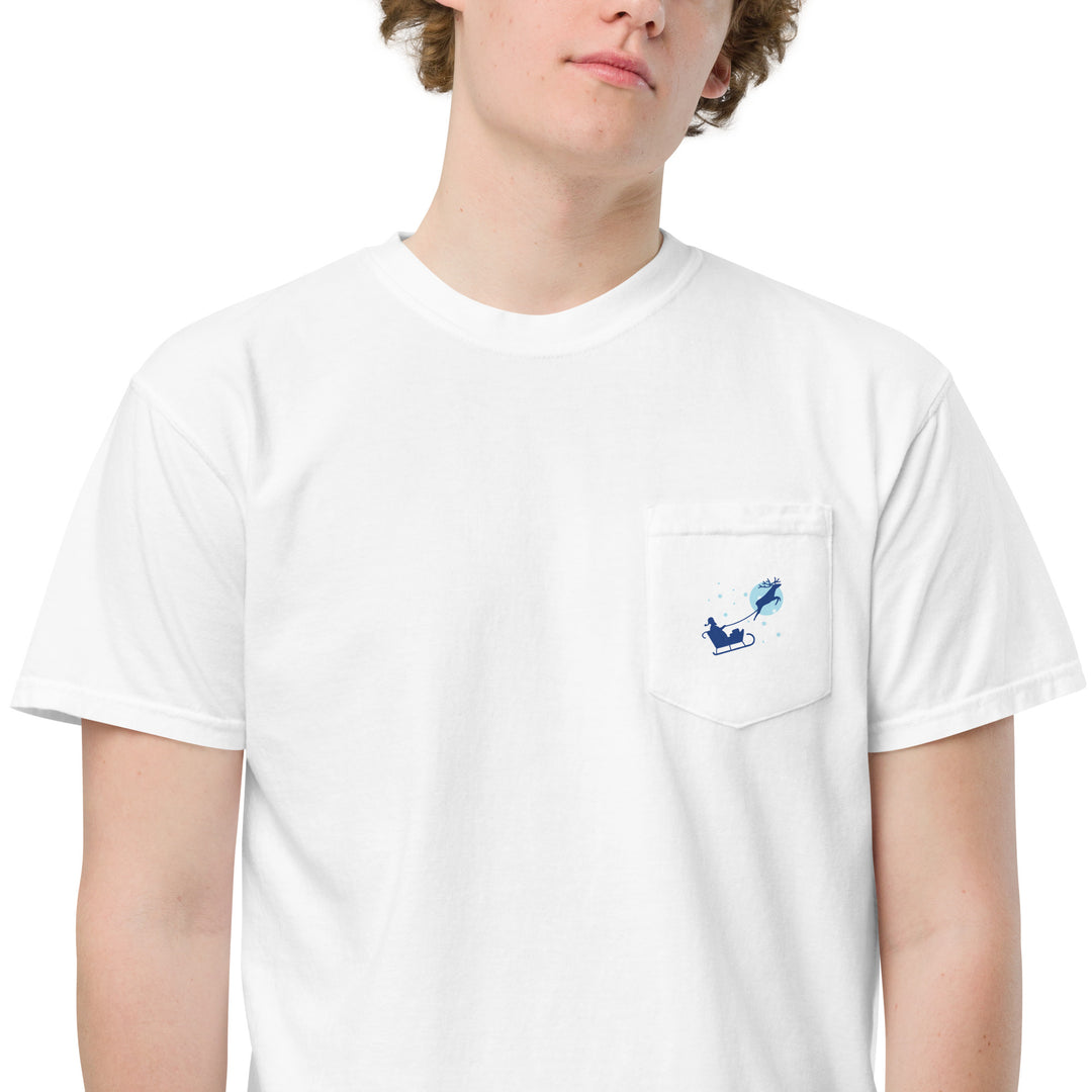 Alpaca'in Christmas Hos Unisex garment-dyed pocket t-shirt