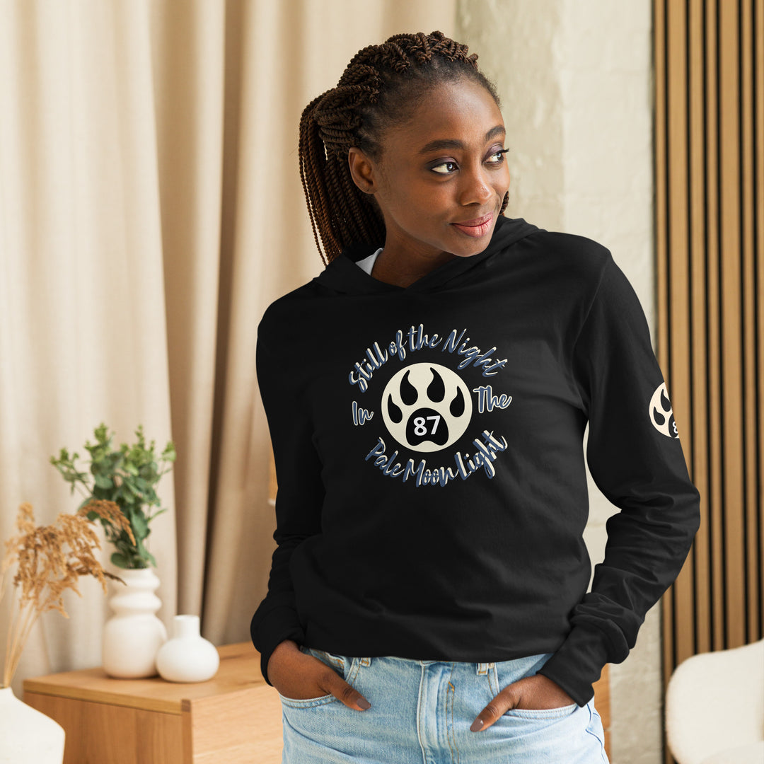 The Still of the Night, wolf clawHooded long-sleeve tee