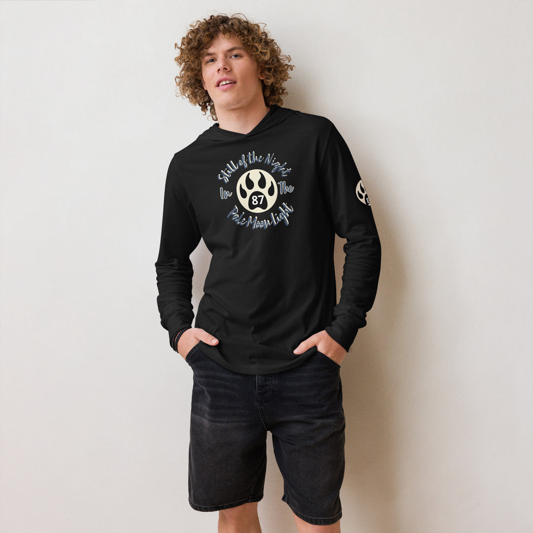 The Still of the Night, wolf clawHooded long-sleeve tee