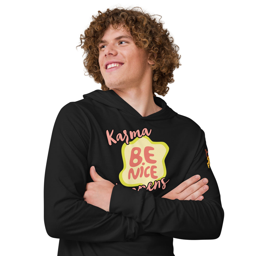 "Be Nice," Karma, Stay Fierce Soul Hooded long-sleeve tee
