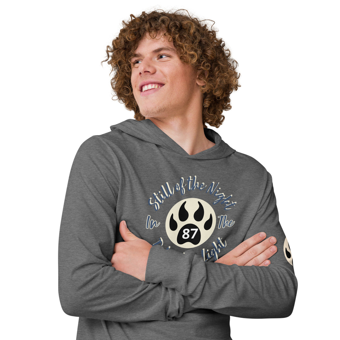 The Still of the Night, wolf clawHooded long-sleeve tee
