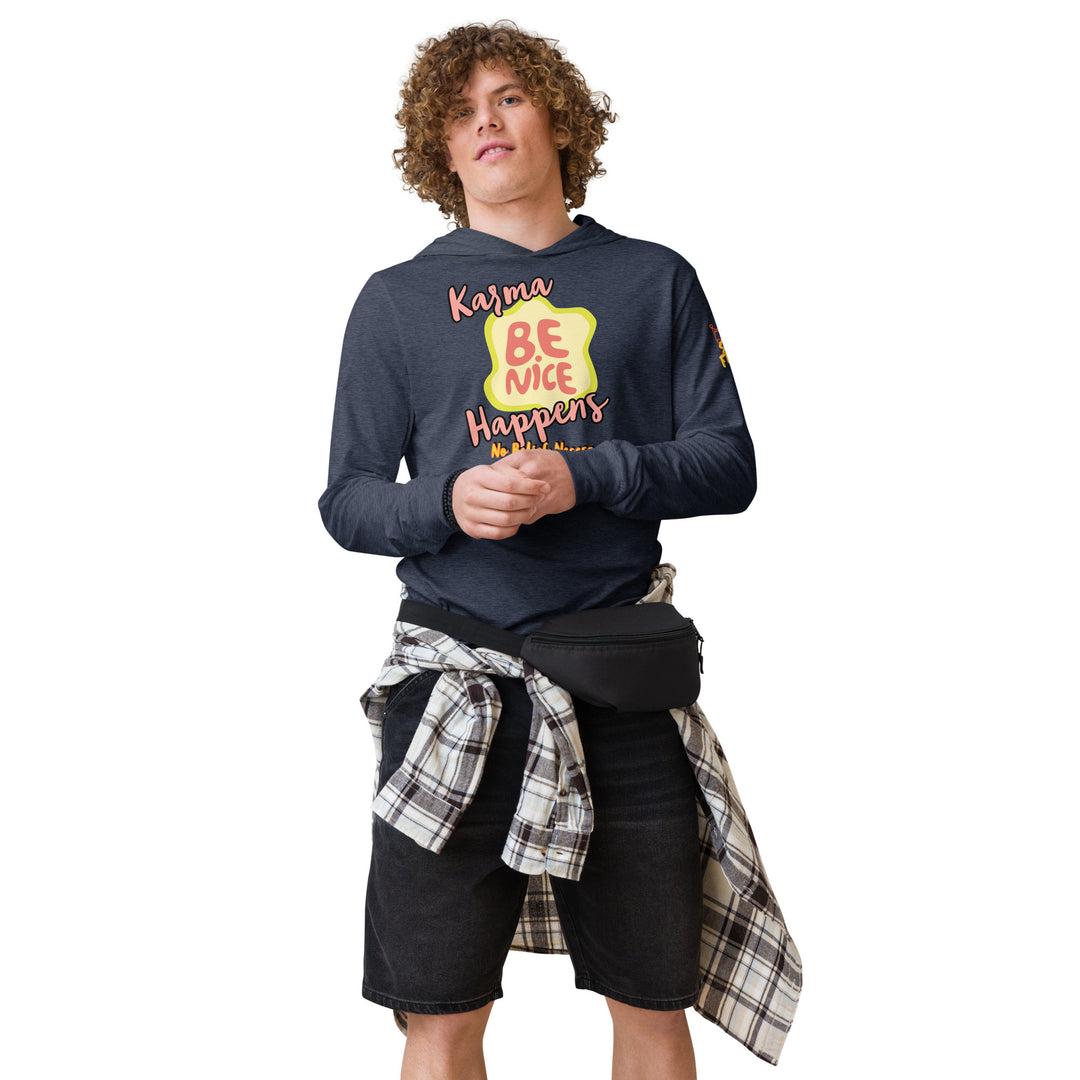 "Be Nice," Karma, Stay Fierce Soul Hooded long-sleeve tee