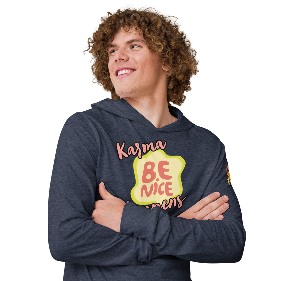 "Be Nice," Karma, Stay Fierce Soul Hooded long-sleeve tee