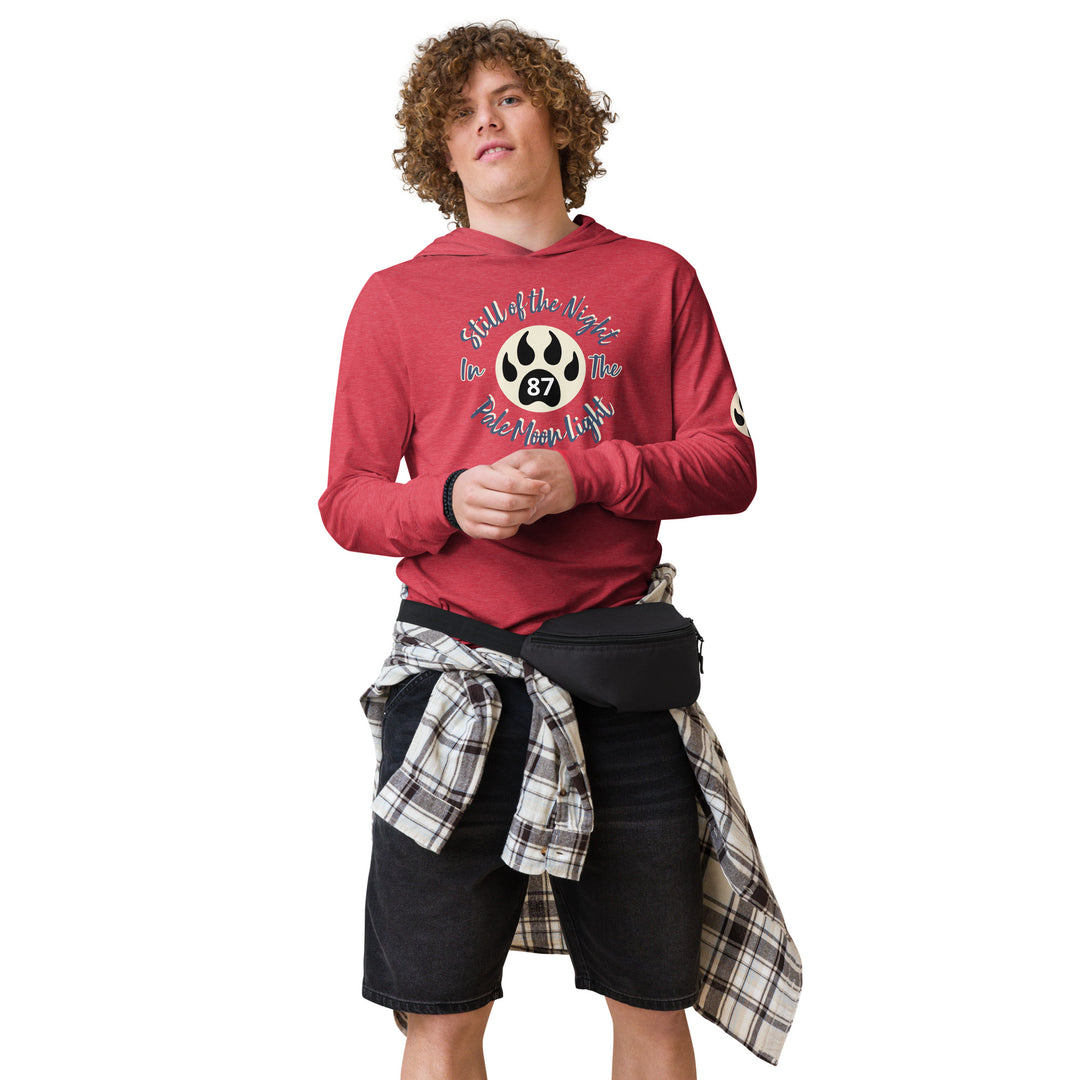 The Still of the Night, wolf clawHooded long-sleeve tee
