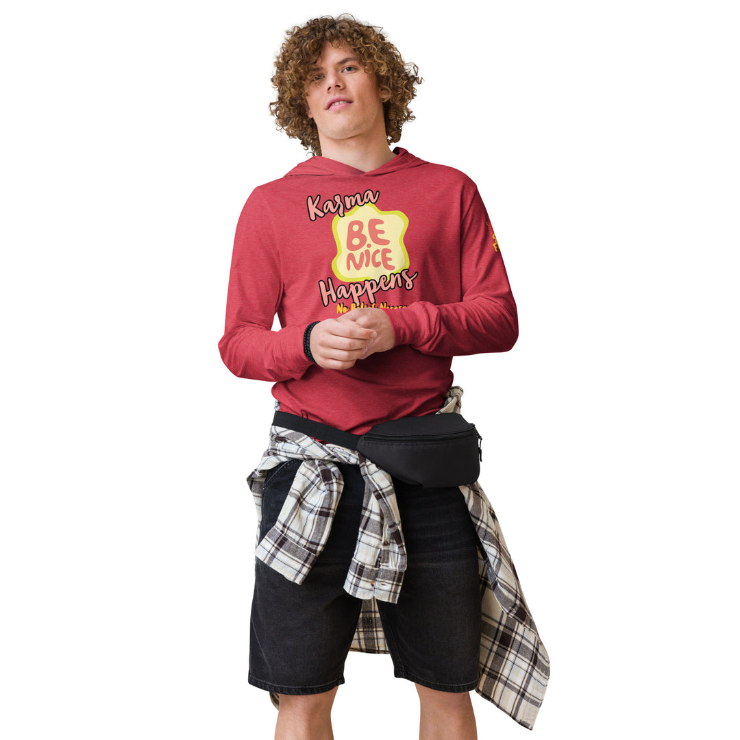 "Be Nice," Karma, Stay Fierce Soul Hooded long-sleeve tee