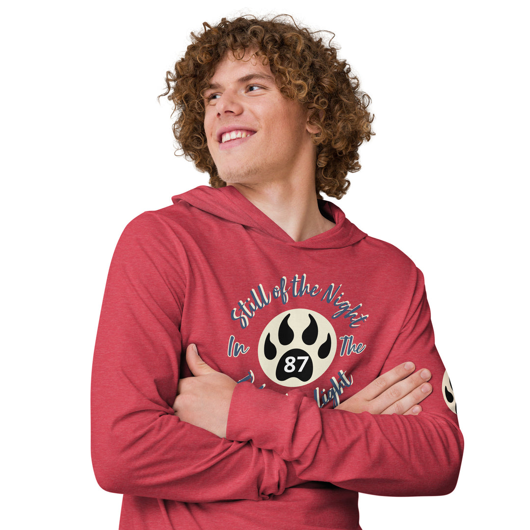 The Still of the Night, wolf clawHooded long-sleeve tee