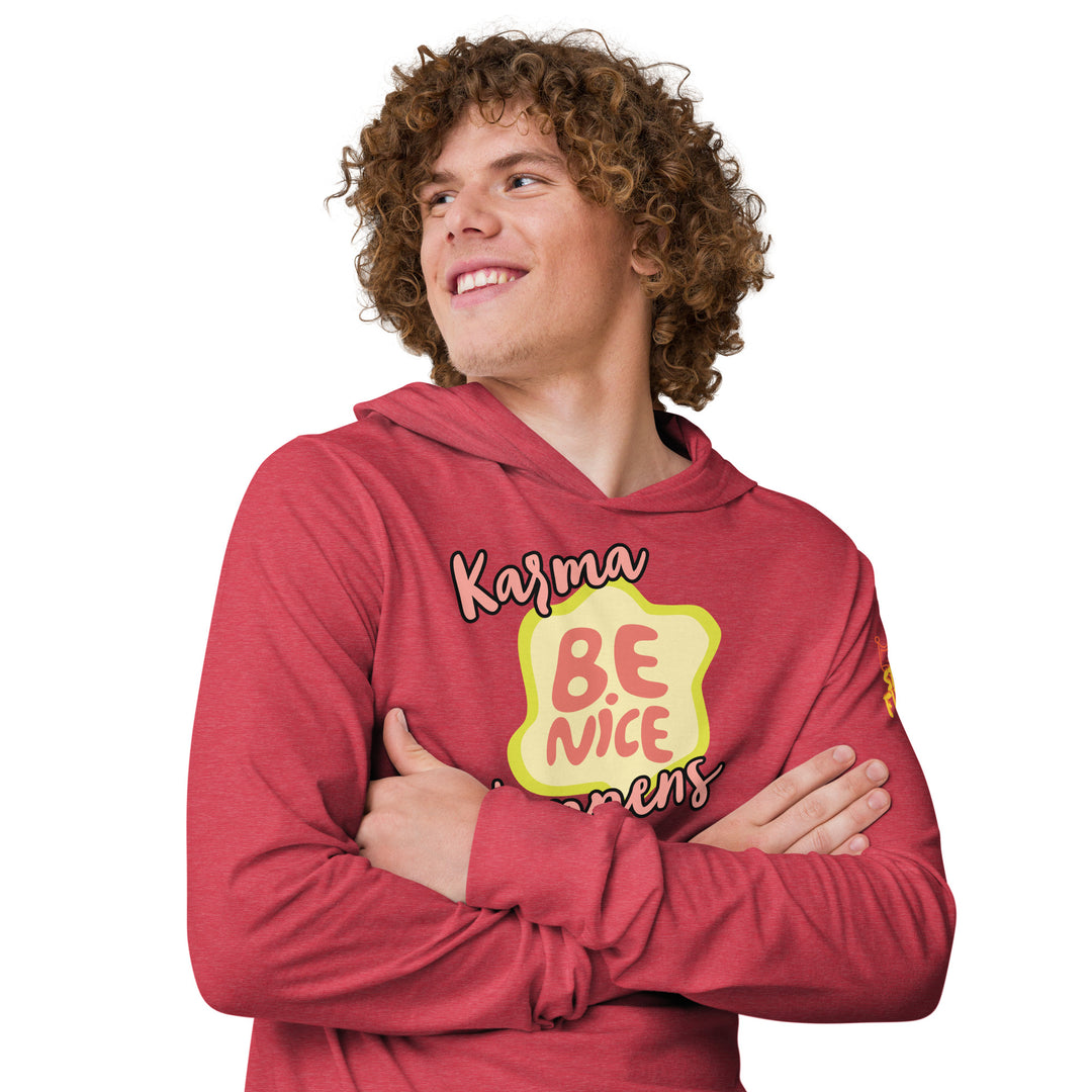 "Be Nice," Karma, Stay Fierce Soul Hooded long-sleeve tee