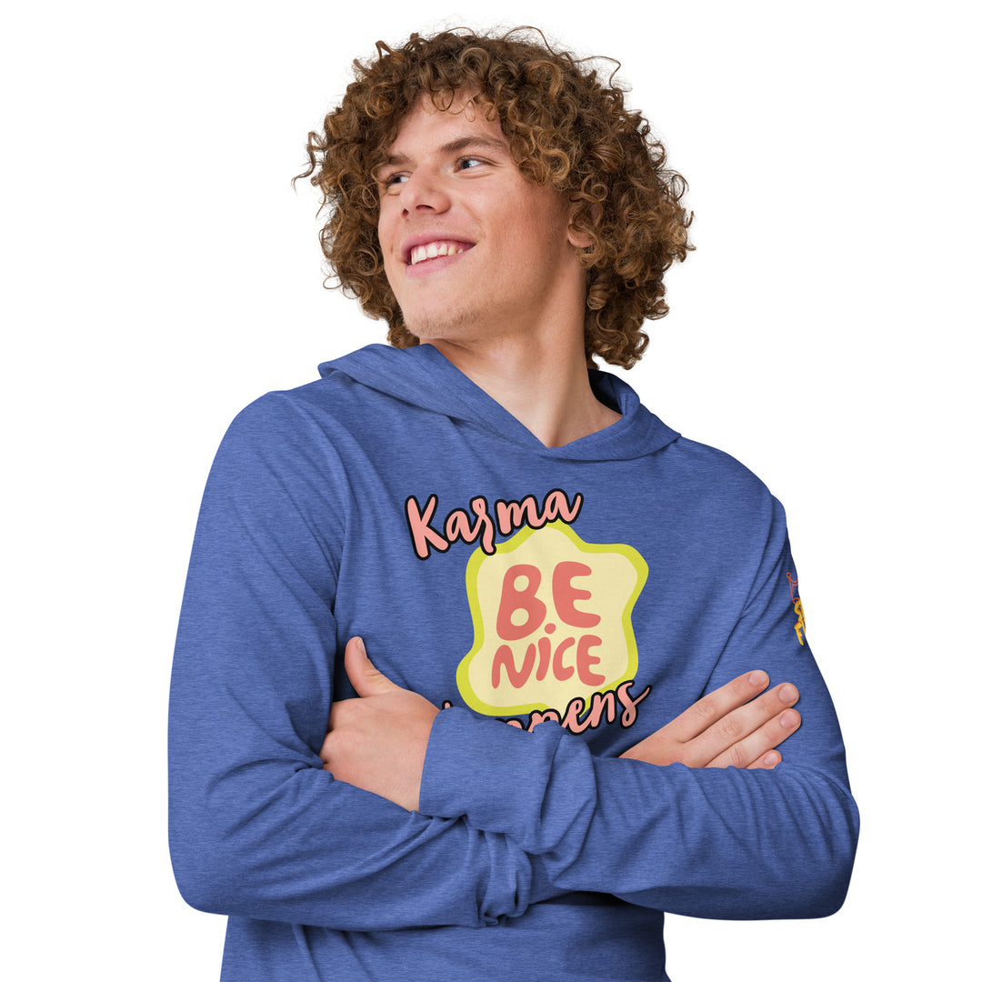 "Be Nice," Karma, Stay Fierce Soul Hooded long-sleeve tee