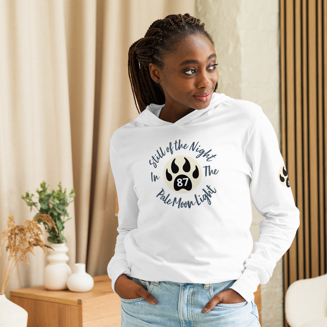 The Still of the Night, wolf clawHooded long-sleeve tee
