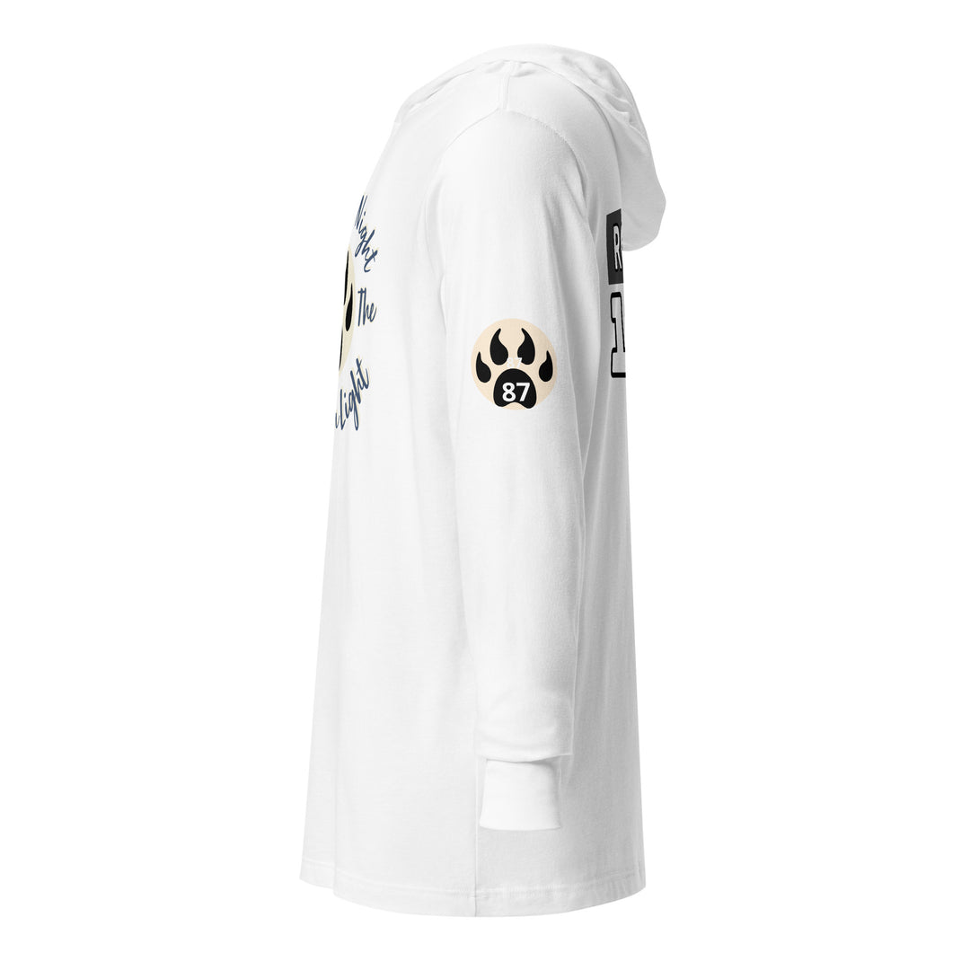 The Still of the Night, wolf clawHooded long-sleeve tee