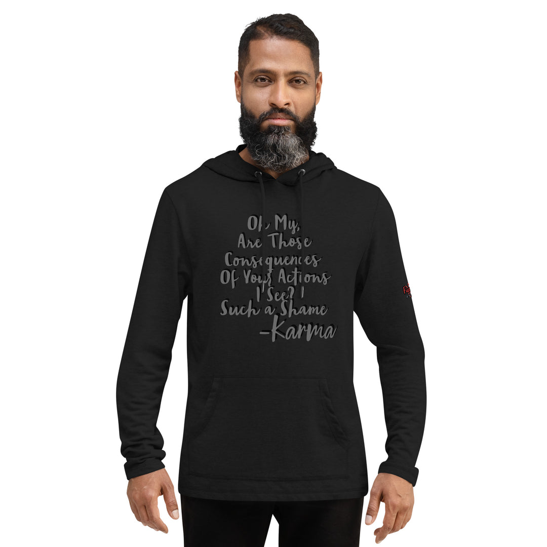 Tree of life shaped Karma, Unisex Lightweight Hoodie