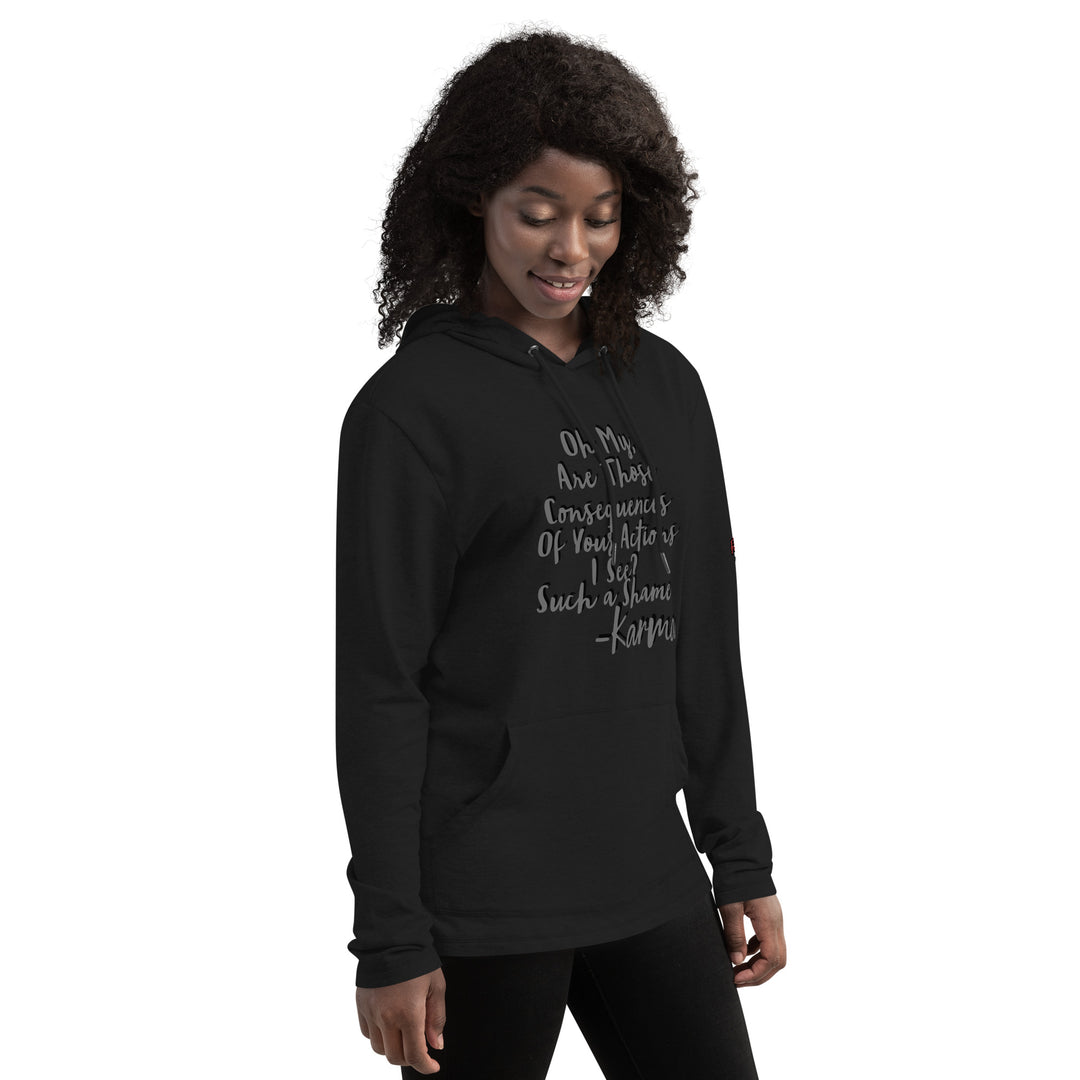 Tree of life shaped Karma, Unisex Lightweight Hoodie