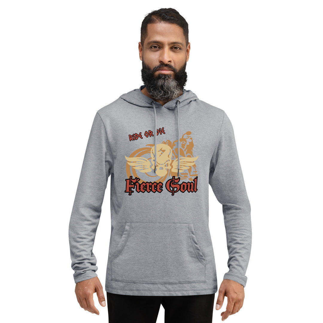 Ride or Die , Fierce Soul, Unisex Lightweight Hoodie