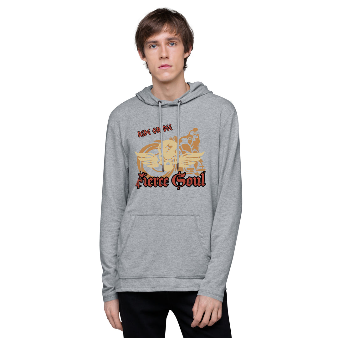 Ride or Die , Fierce Soul, Unisex Lightweight Hoodie